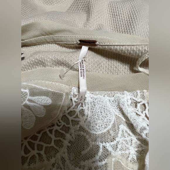 Free People Toni Tunic Top Oatmeal Size Small NWoT $148 - Picture 11 of 11